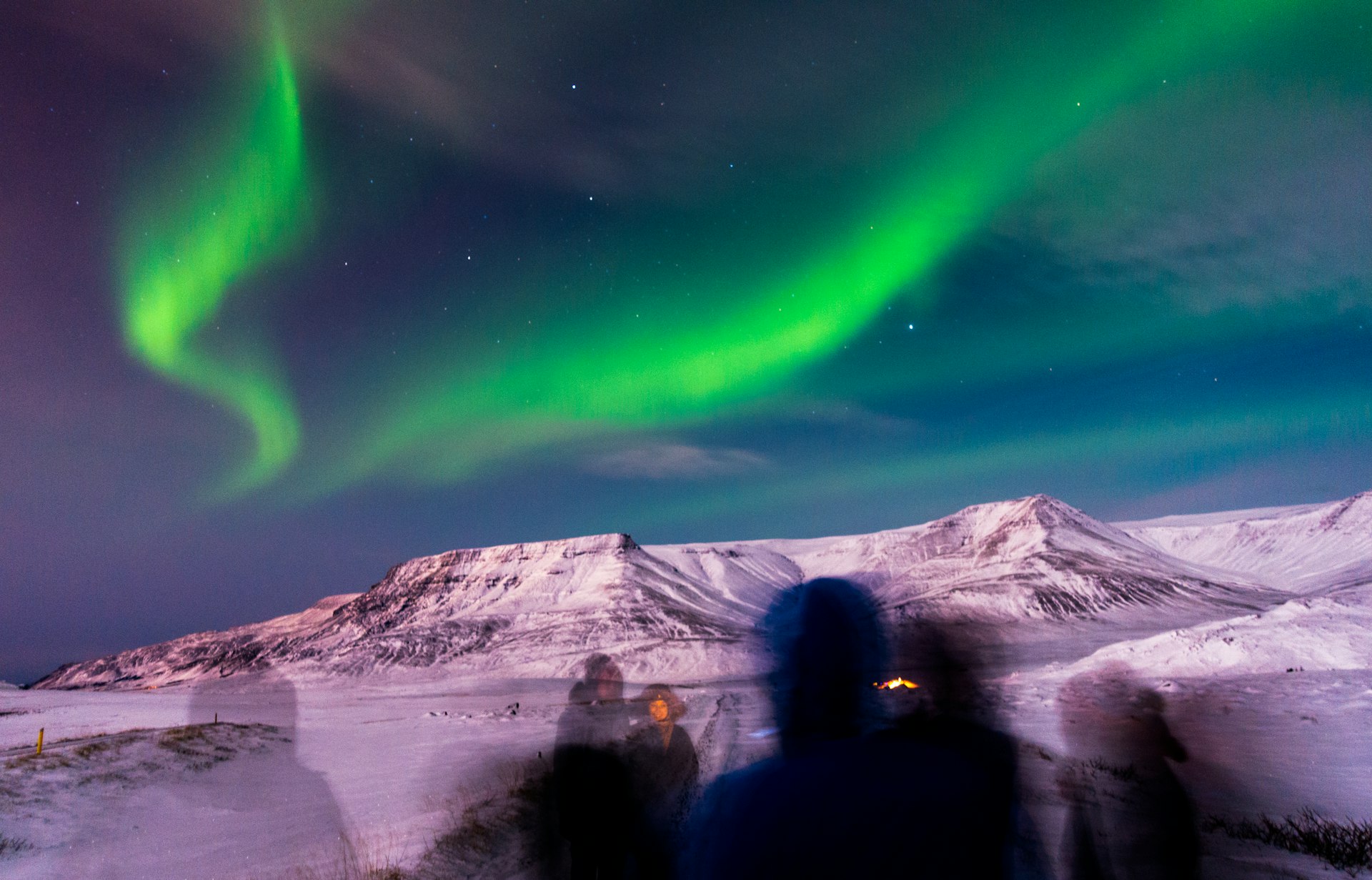 Northern Lights in Reykjavík, Iceland